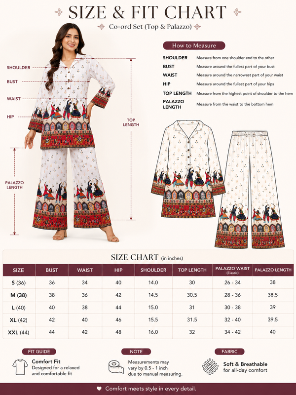 White Rayon Kurta Palazzo Set for Festive Wear - view 6