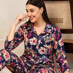 Floral-Print Cotton Co-Ord Set for Daily Wear