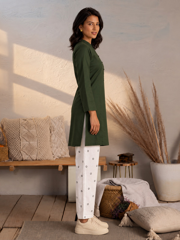 Green Short Tunic Kurti