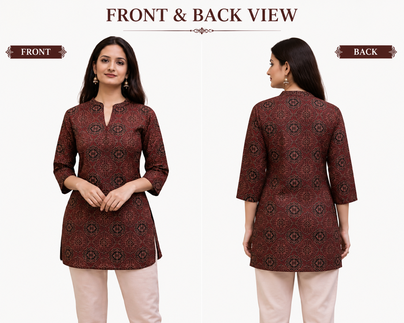 Women's Printed Short Kurti