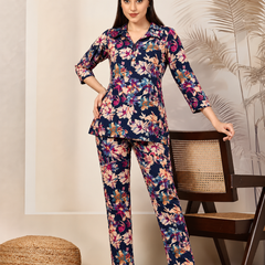 Floral-Print Cotton Co-Ord Set for Daily Wear