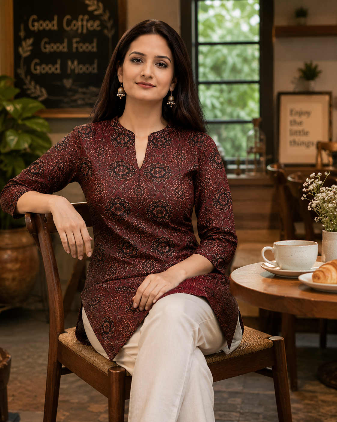 Women's Printed Short Kurti