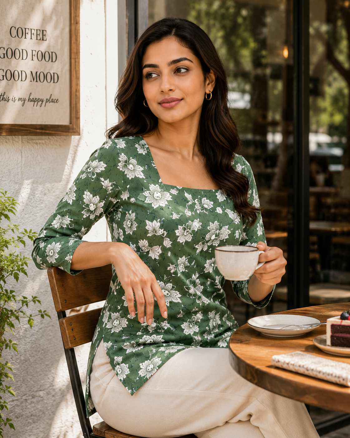 Women Floral Printed Kurti