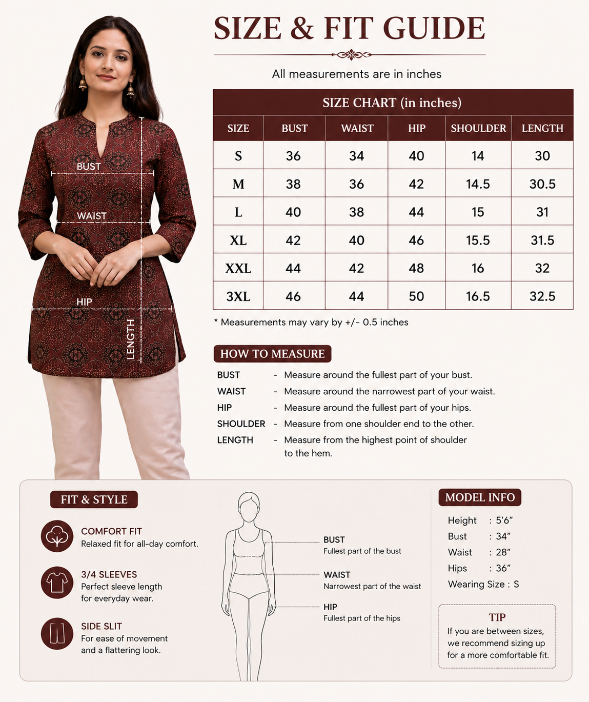 Women's Printed Short Kurti