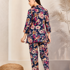 Floral-Print Cotton Co-Ord Set for Daily Wear