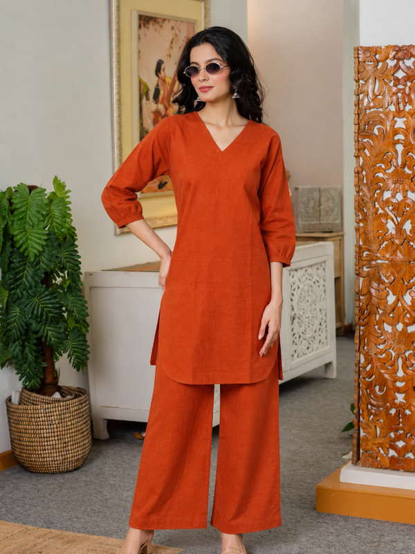 Lime Green Sleeveless Kurti Set with Strawberry Embroidered Bottom