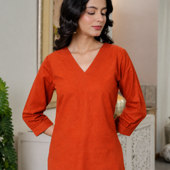 Lime Green Sleeveless Kurti Set with Strawberry Embroidered Bottom
