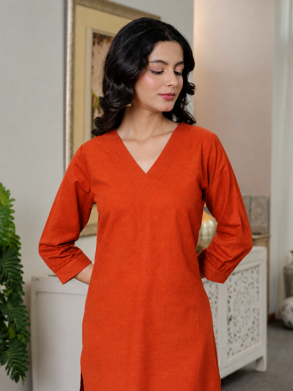 Lime Green Sleeveless Kurti Set with Strawberry Embroidered Bottom