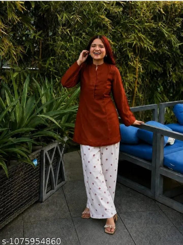 Red Short Tunic Kurti