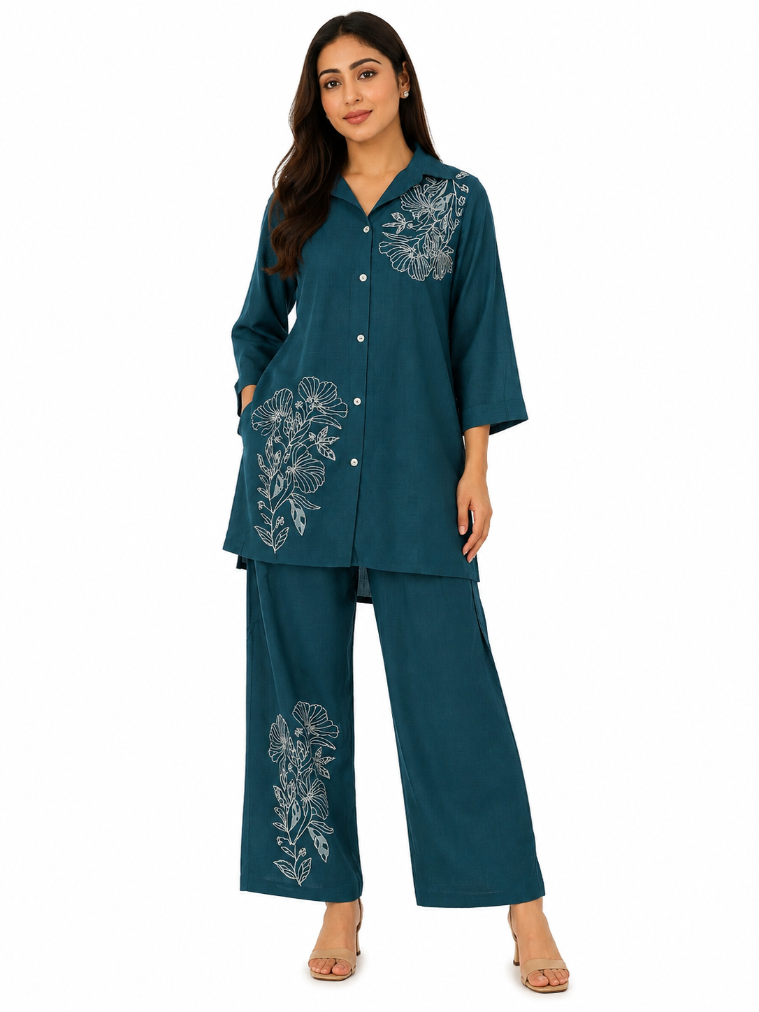Women's Premium Floral Printed Co-Ord Set
