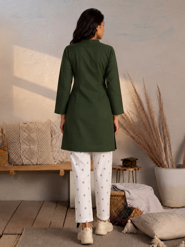 Green Short Tunic Kurti