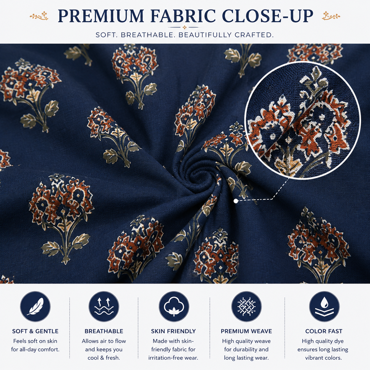Women Printed Square Neck Top