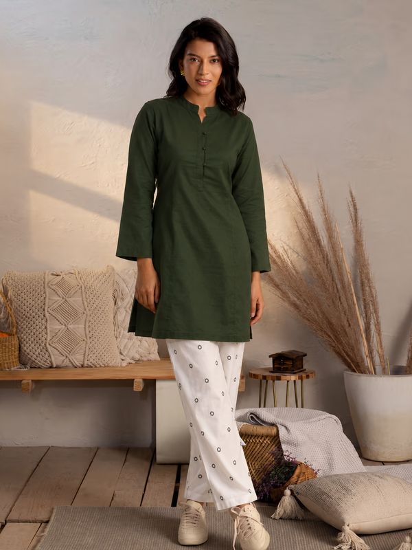 Green Short Tunic Kurti