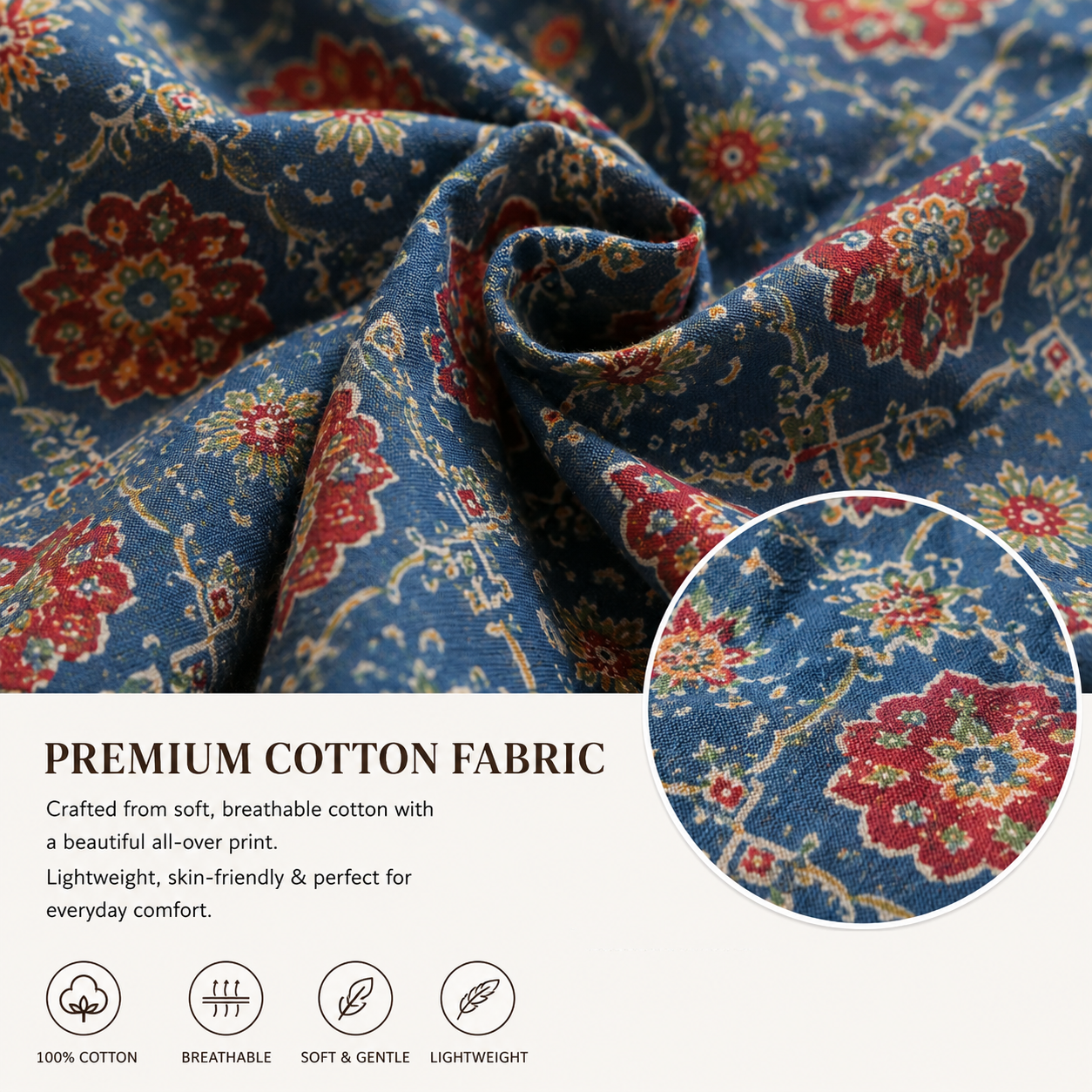 Premium Cotton Printed Short Kurti
