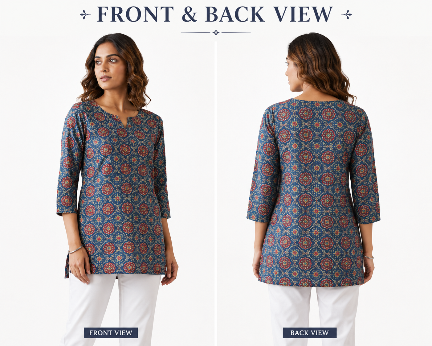 Premium Cotton Printed Short Kurti