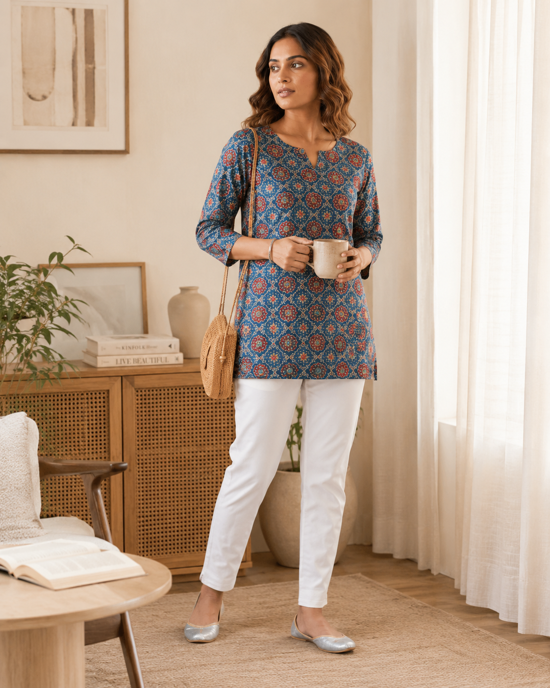 Premium Cotton Printed Short Kurti