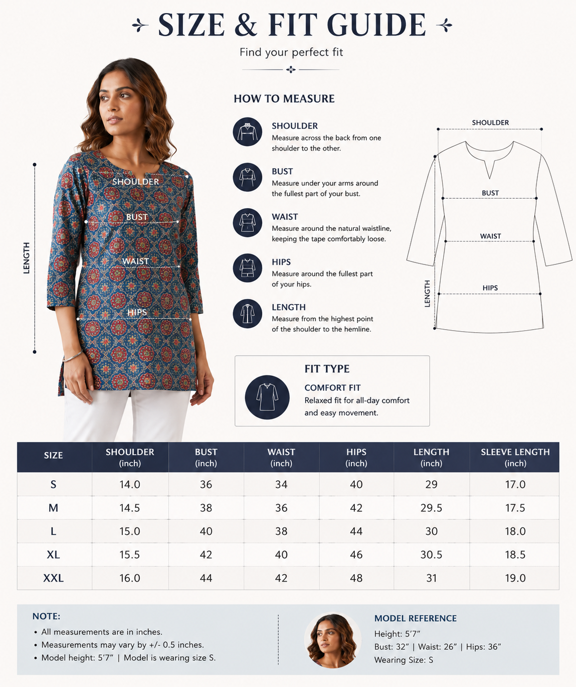 Premium Cotton Printed Short Kurti